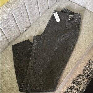 New York & Company Sparkling Black Slim Leg Pants